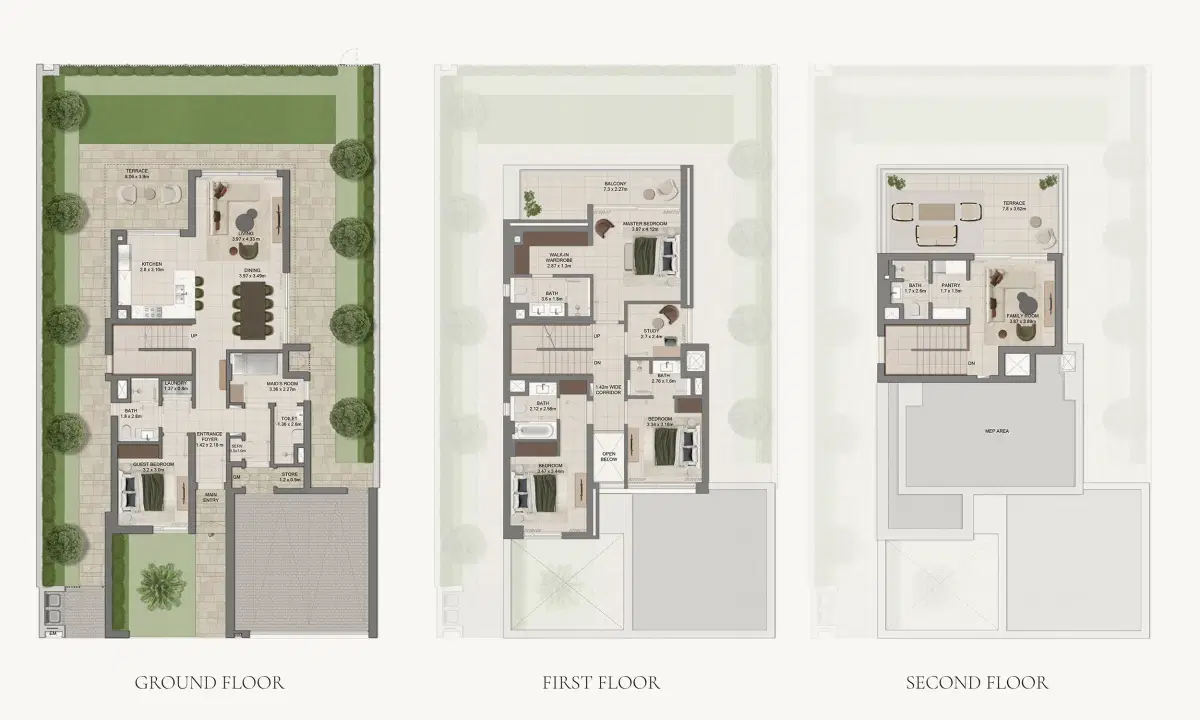 Emaar Grand Polo Club And Resort Dubai 4 Bedroom Luxury Floor Plan