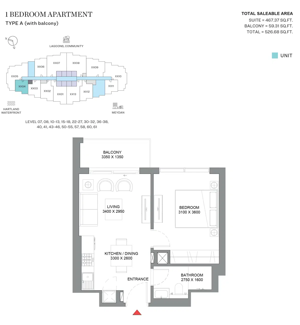 1 Bedroom Apartments