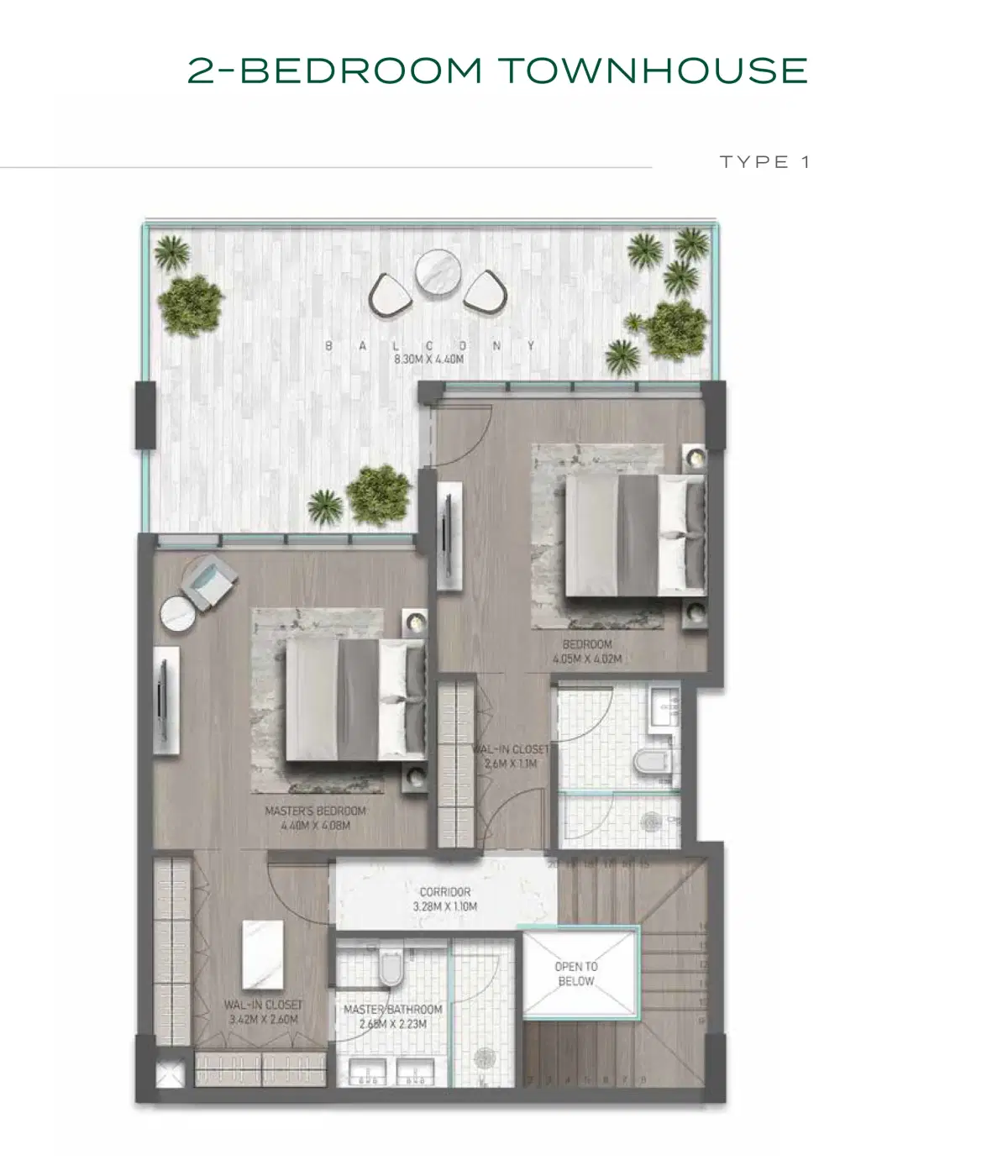 2 Bedroom Townhouses