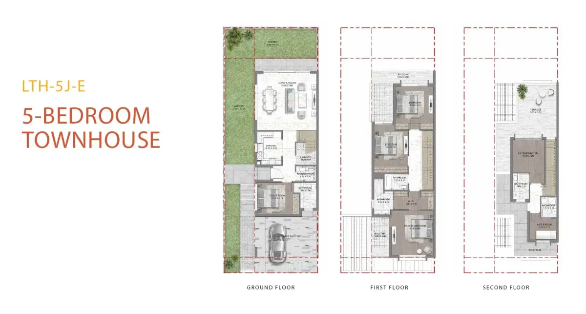 5 Bedroom Townhouses