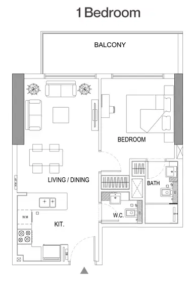 1 BR Apartment
