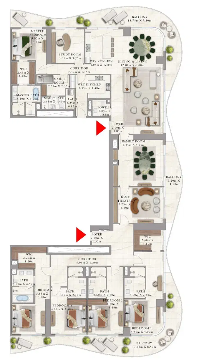 5 Bedroom Penthouse