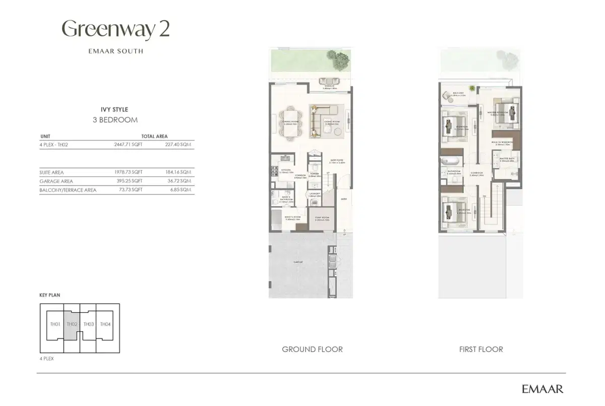 3 BR Floor Plan 2,447 Sq. Ft.