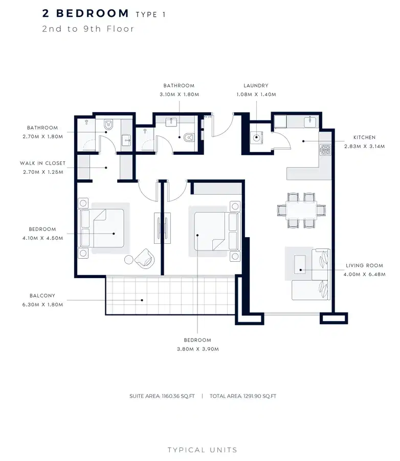 2 BR Apartment