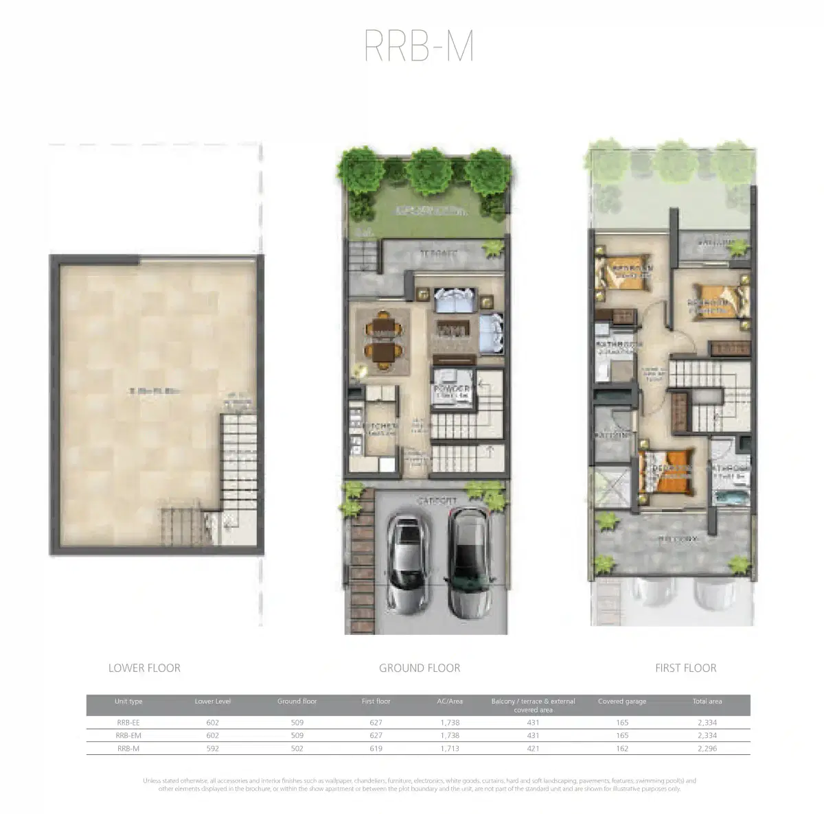 Bait Al Aseel Villas 3 BR Villa Floor Plan