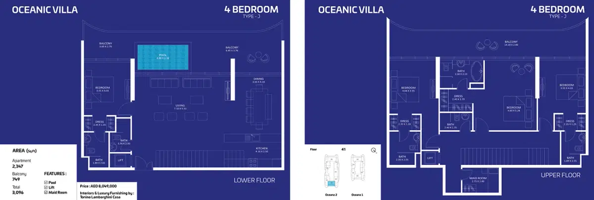 4 Bedroom Villas