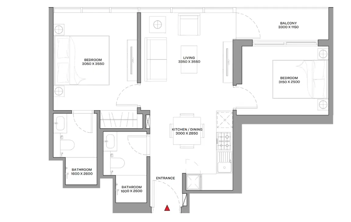 2 Bedroom Apartment