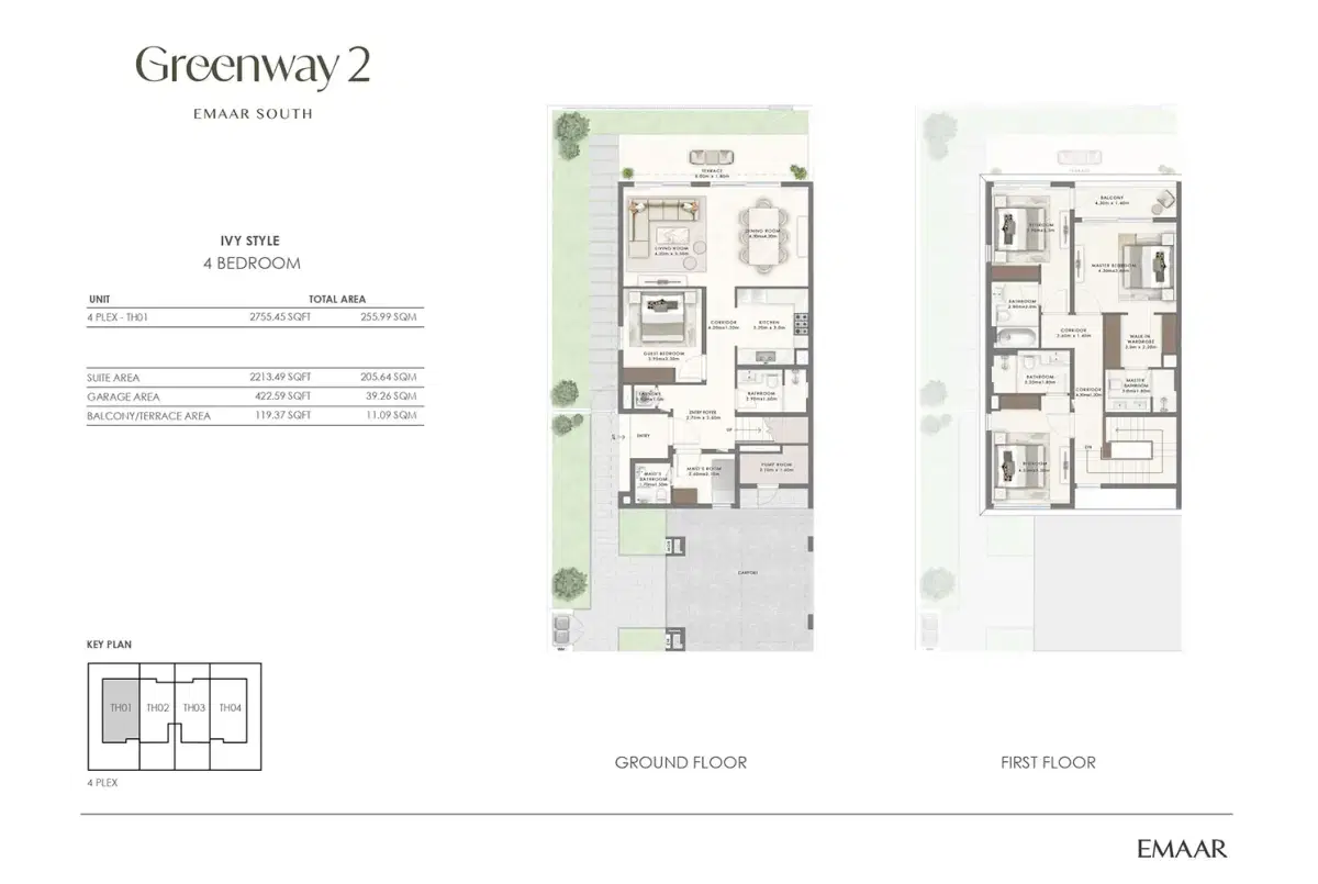 4 BR Floor Plan 2,755 Sq. Ft.