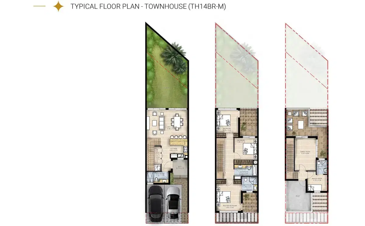 4 BR Villa Floor Plan