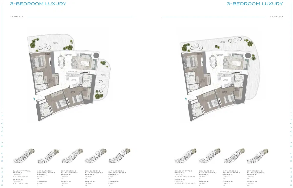 3 Bedroom Apartments