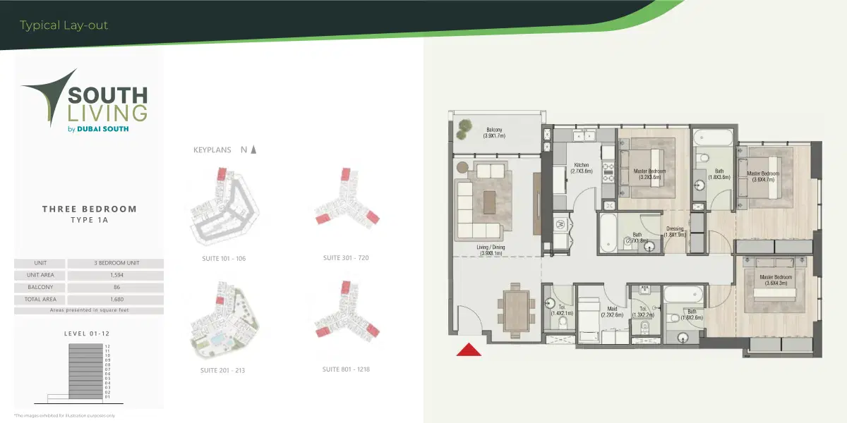 3 Bedroom Apartments