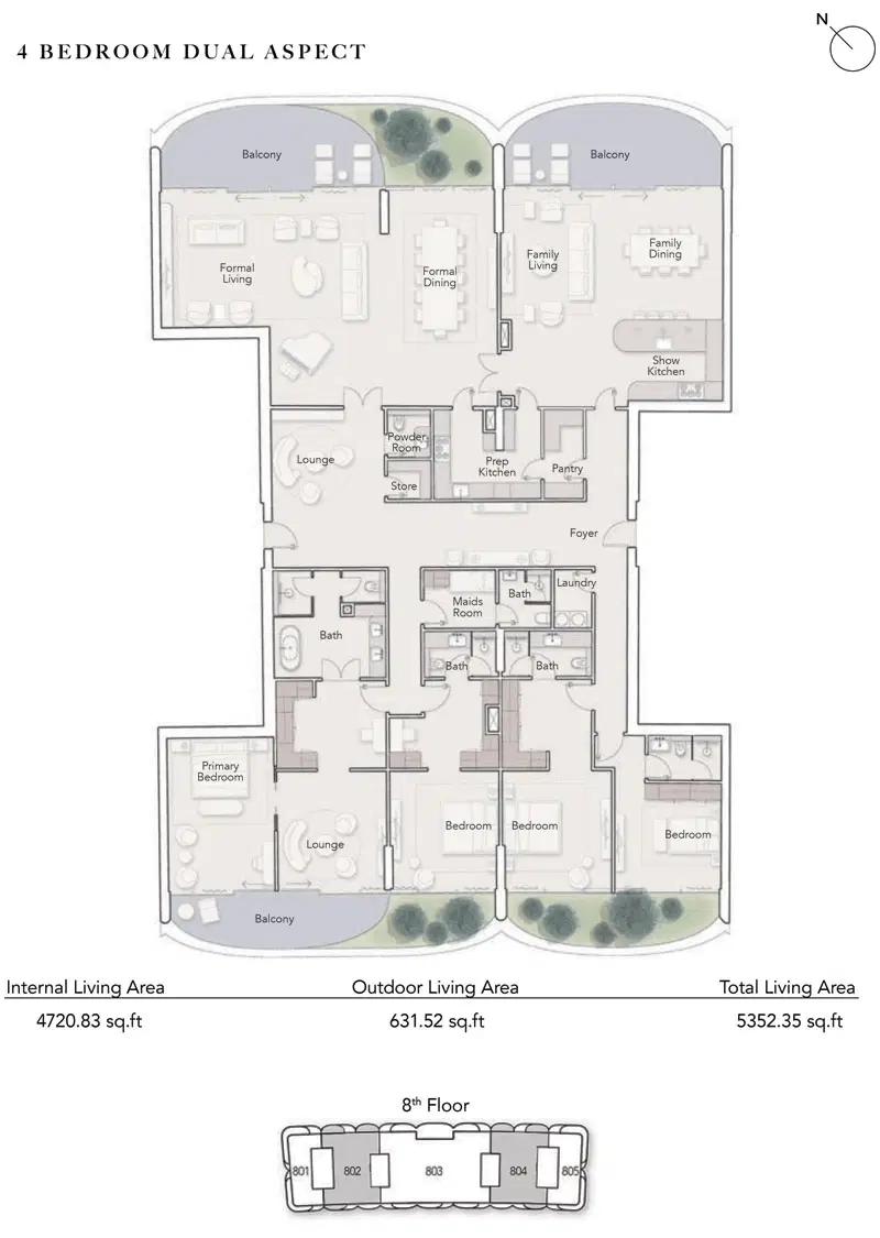 4 Bedroom Apartments