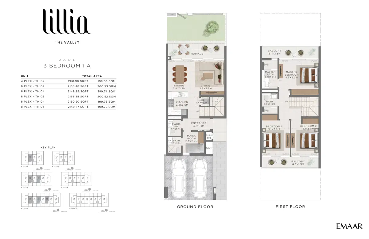 3 Bedroom Townhouses