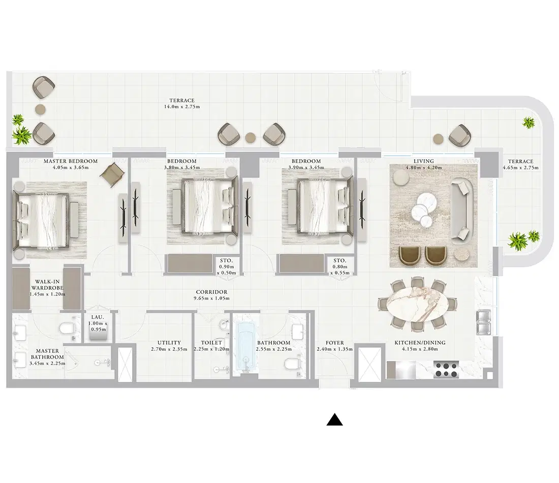 3 Bedroom Apartments