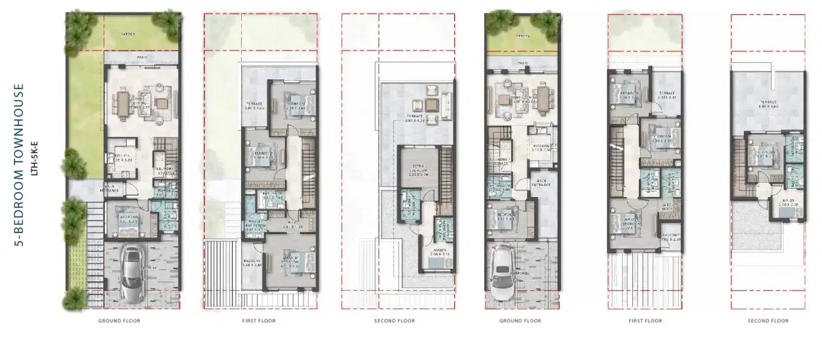 5 Bedroom Townhouses