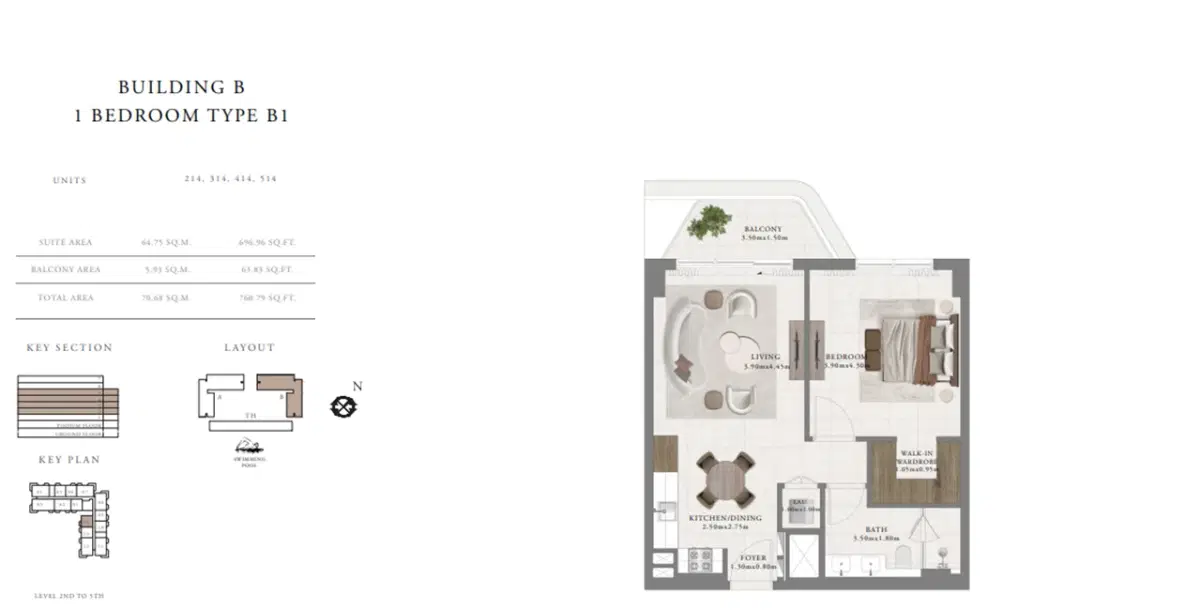 1 Bedroom Apartments Type-1