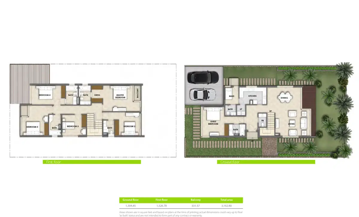The Park Villas 6 BR Villa Floor Plan