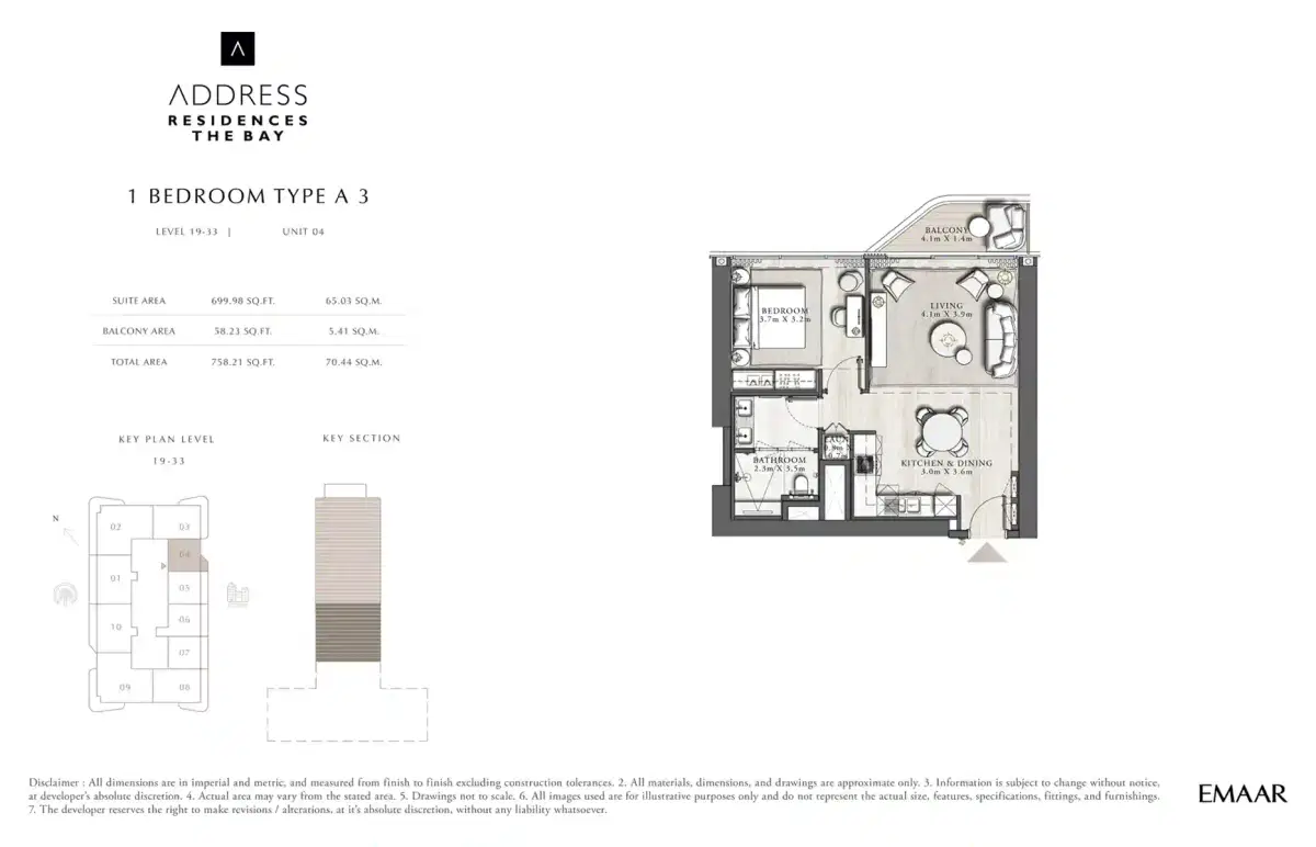 1 BR Apartment