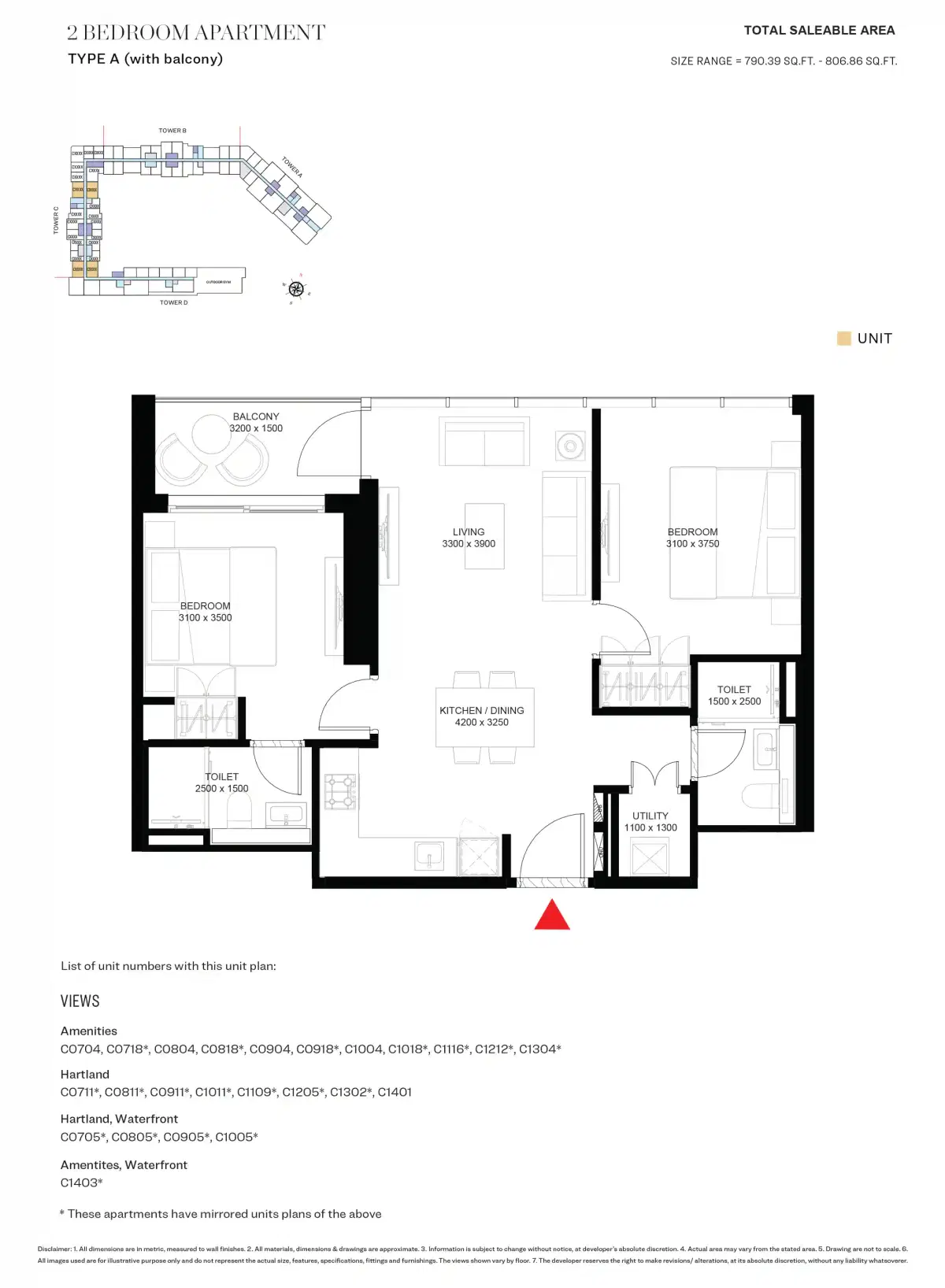 2 Bedroom Apartments