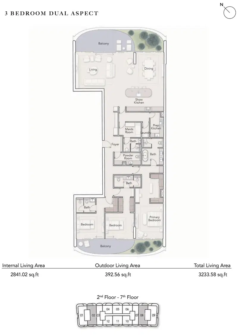 3 Bedroom Apartments
