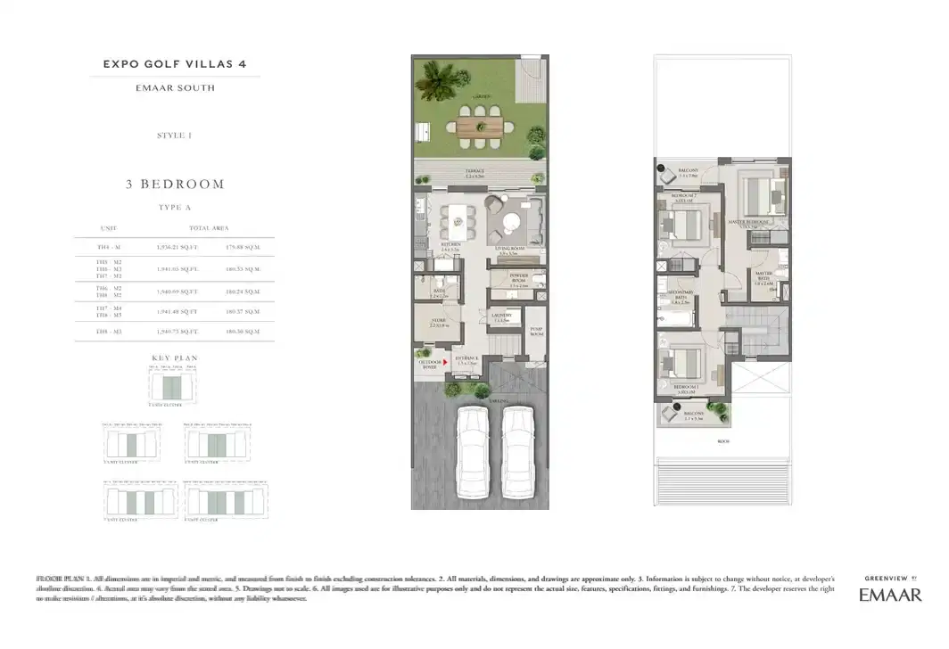 Expo Golf Villas Phase 4 3 Bedroom Villas Floor Plan
