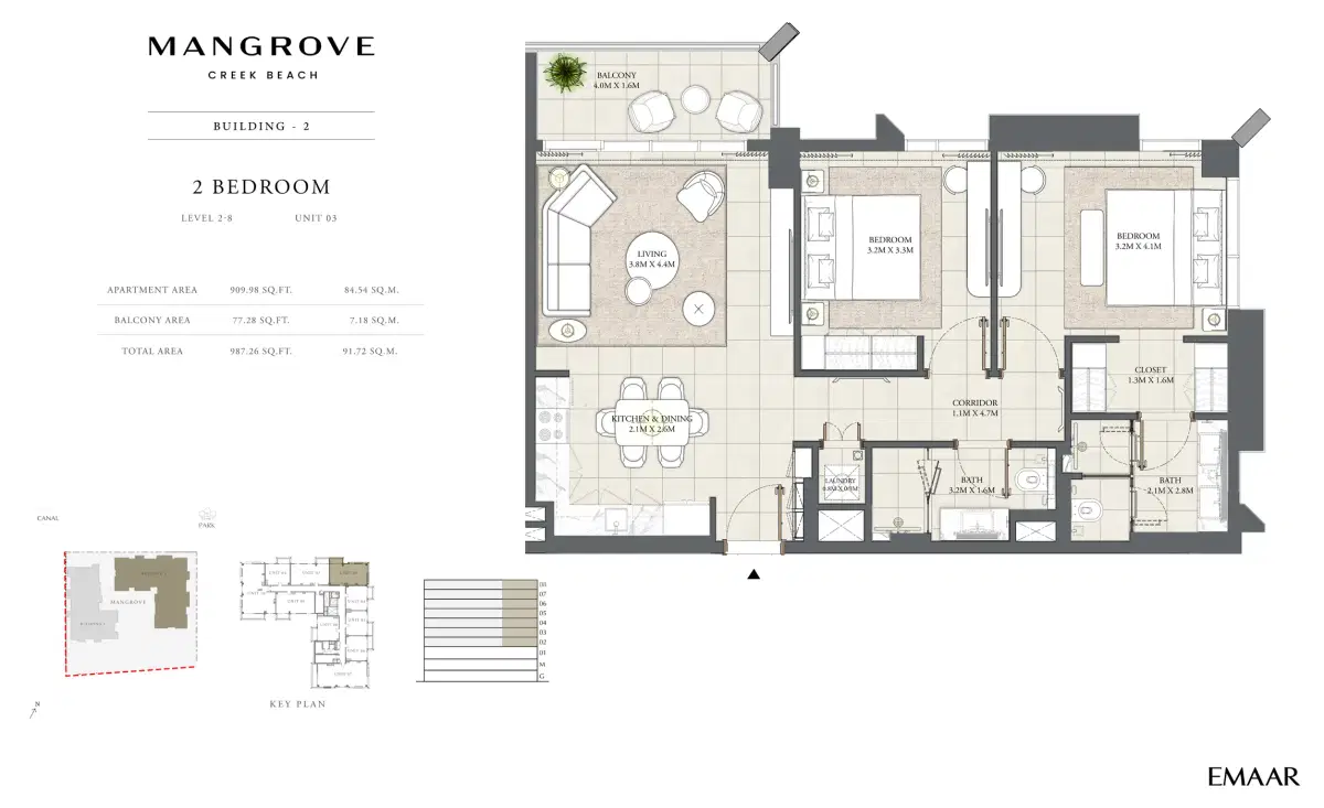 2 Bedroom Apartments