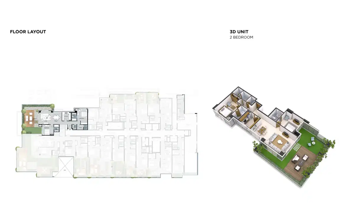 Damac High Gardens 2 Bedroom Apartments Floor Plan