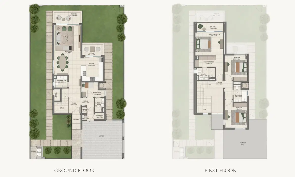 Emaar Grand Polo Club And Resort Dubai 3 Bedroom Luxuary Floor Plan