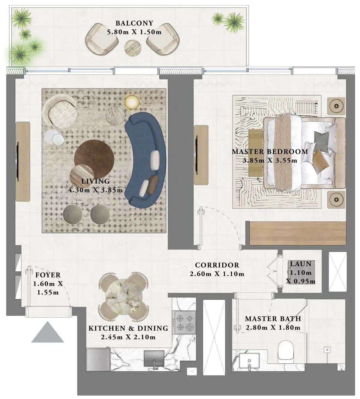 1 Bedroom Apartments