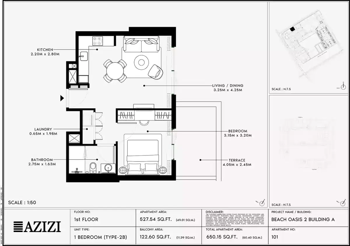 1 BR Apartment
