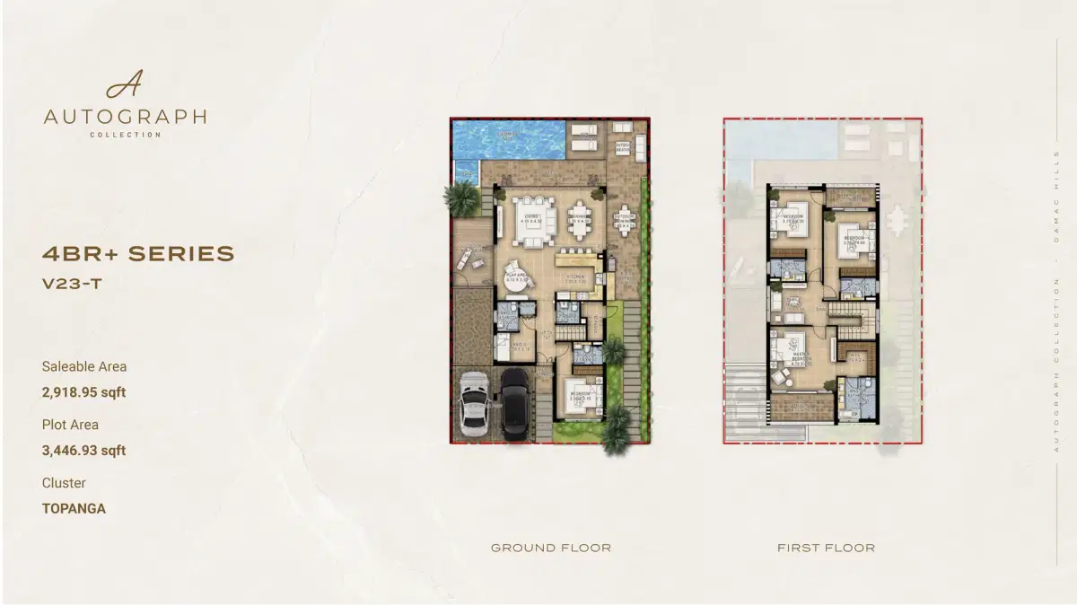 Autograph Collection Damac Hills 4 BR Villas Floor Plan