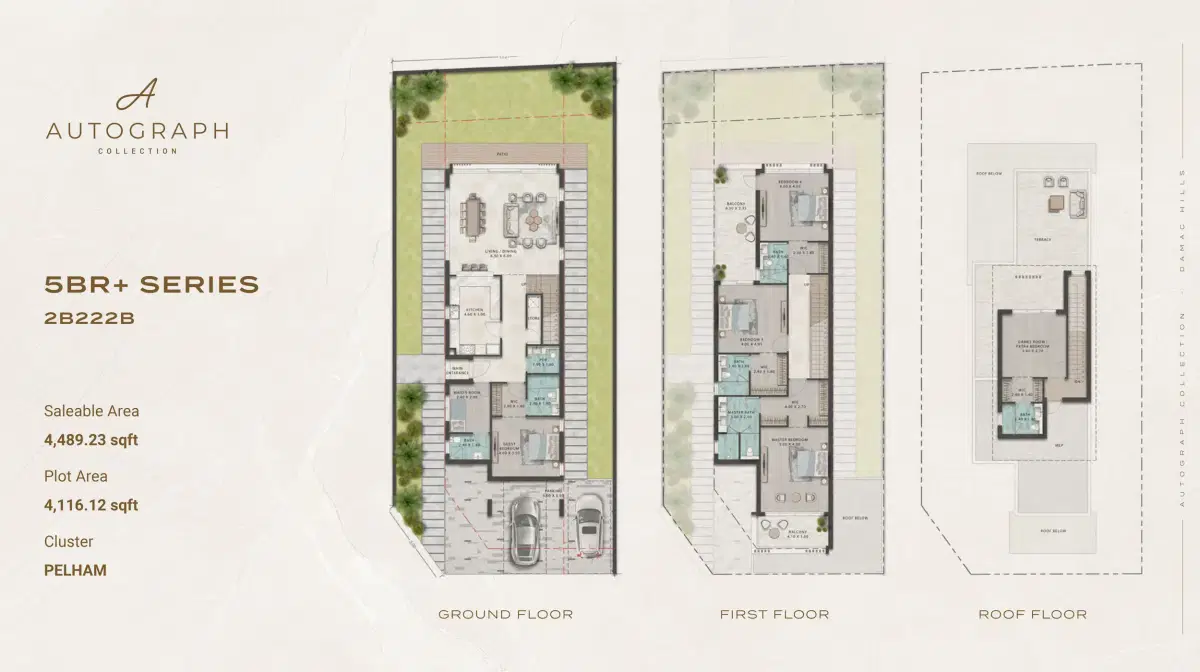 Autograph Collection Damac Hills 5 BR Villas Floor Plan