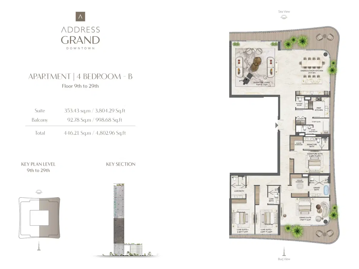 4 Bedroom Apartments