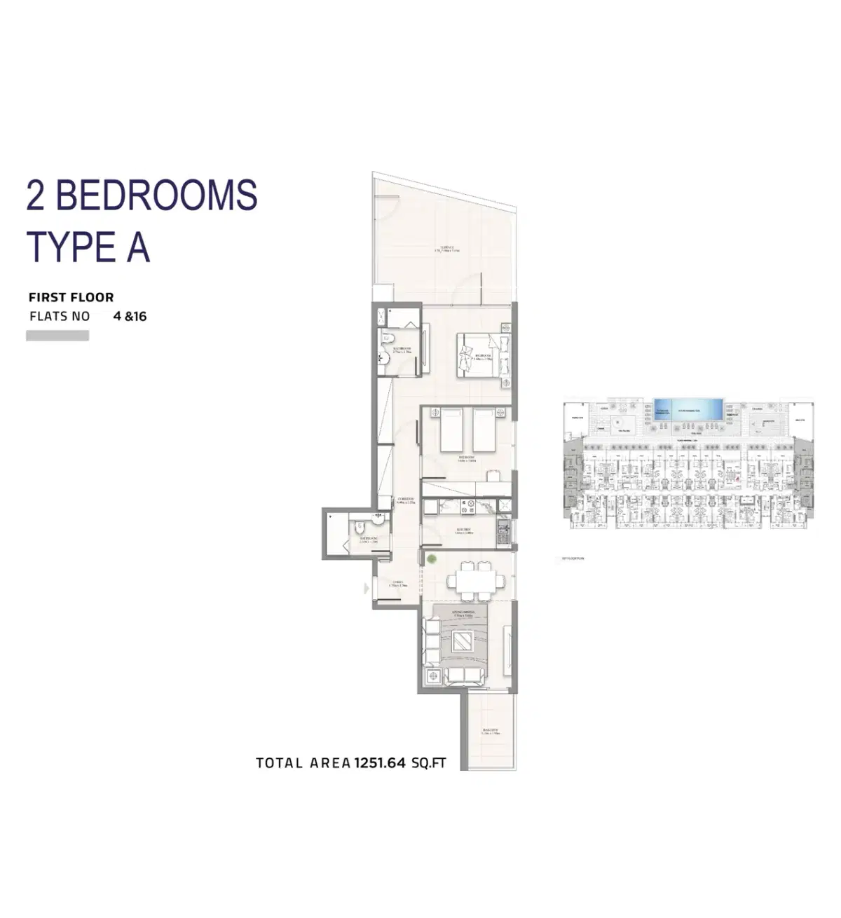 Celia Heights 2 BR Floor Plan 1,251 Sq. Ft.