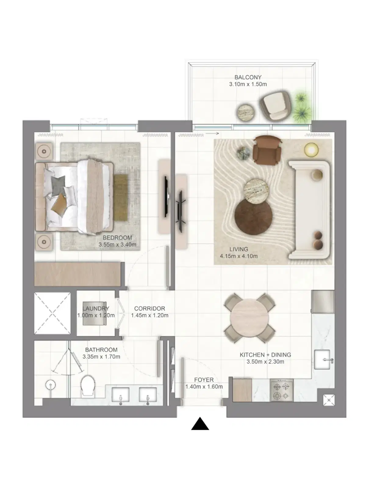1 Bedroom Apartments