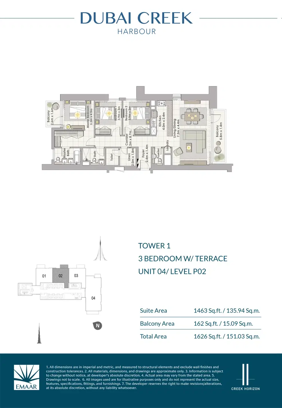 3 BR Apartment