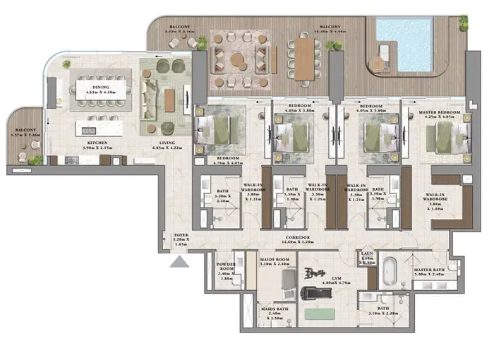 4 Bedroom Apartment-B