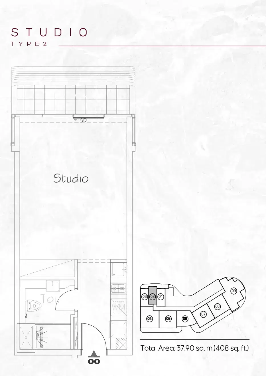 Acube Electra Studios & Apartments at JVC Dubai Studios Floor Plan
