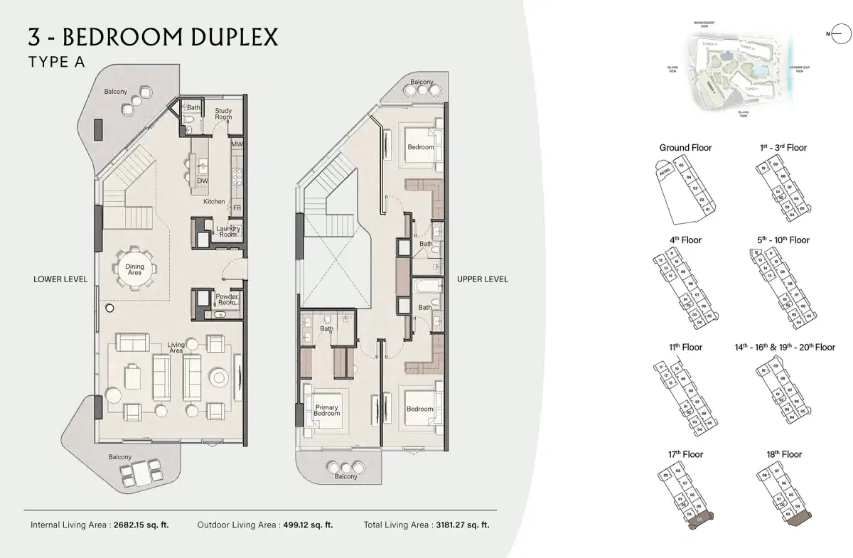 3 BR Floor Plan 3,181 Sq. Ft.