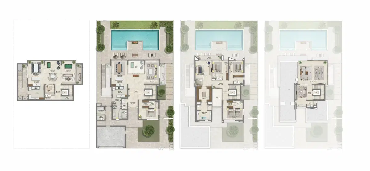 Emaar Mareva 2 At The Oasis 5 Bedroom Villas Type-2 Floor Plan