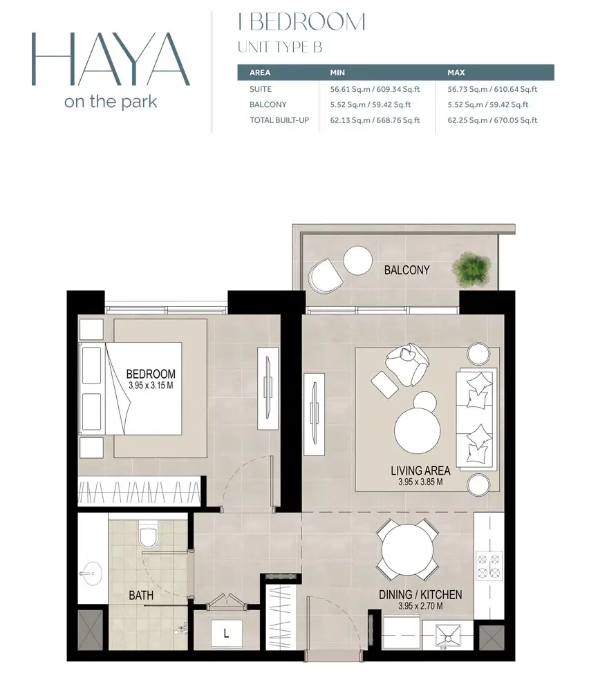 1 Bedroom Apartments