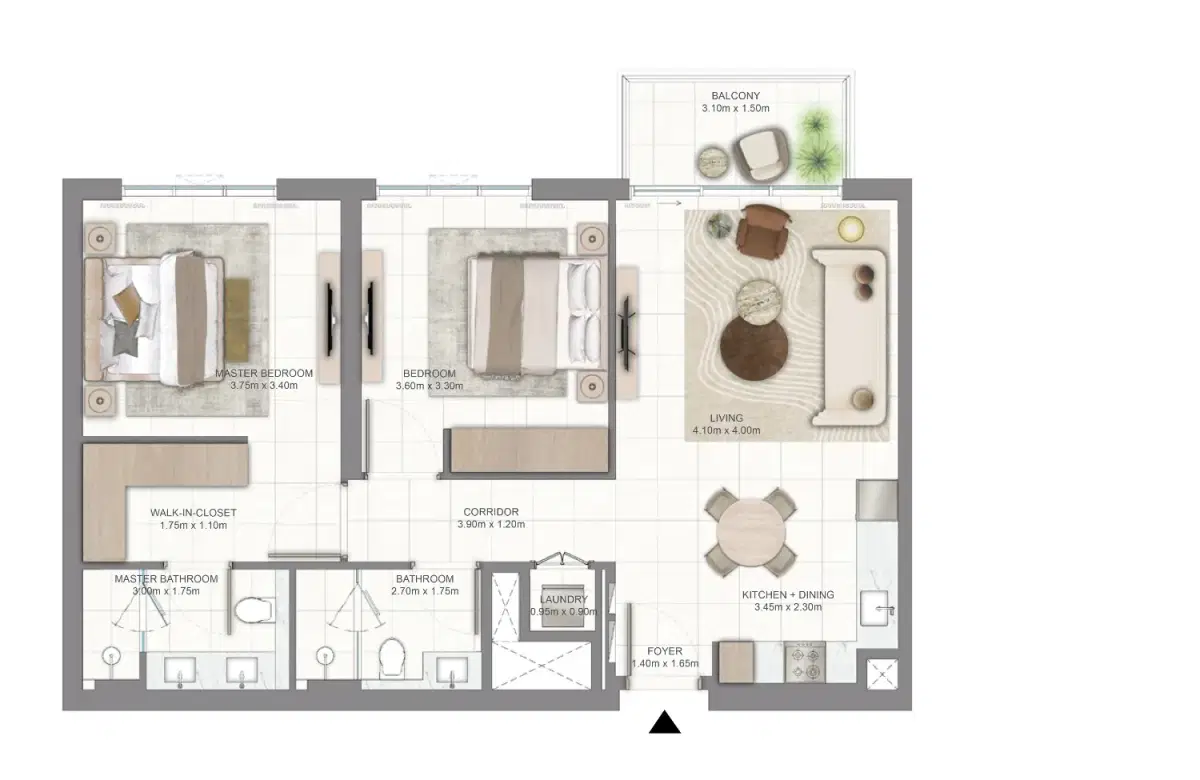 2 Bedroom Apartment