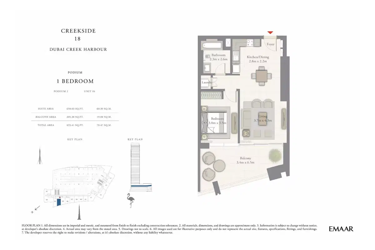 1 BR Apartment
