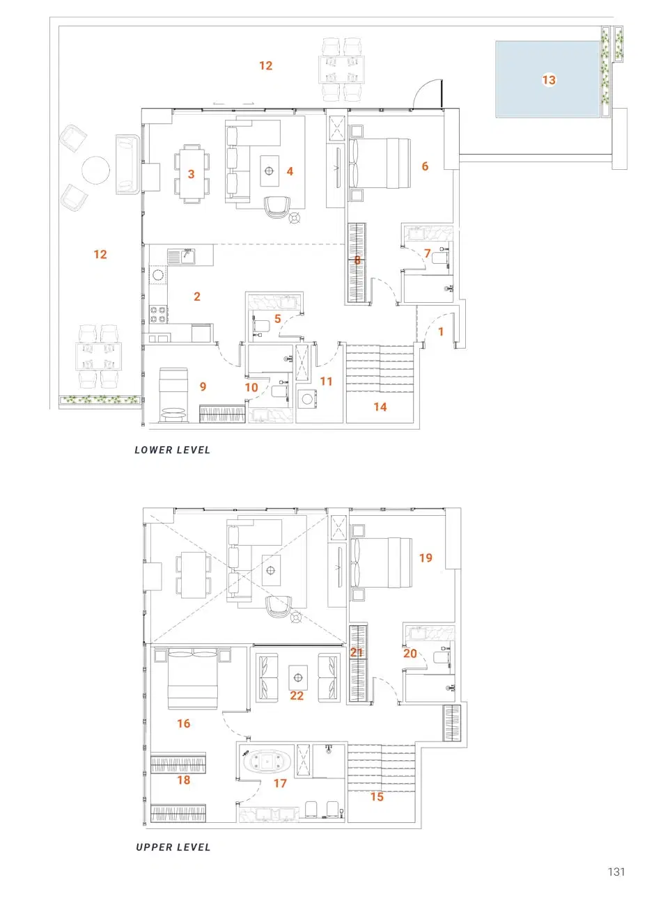 The Orchard Place Peak Summit Jvc 3 Bedroom Duplex Apartments Floor Plan