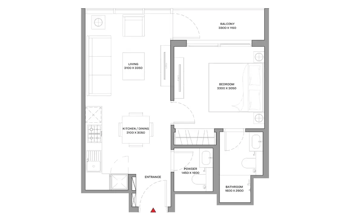 1 Bedroom Apartments