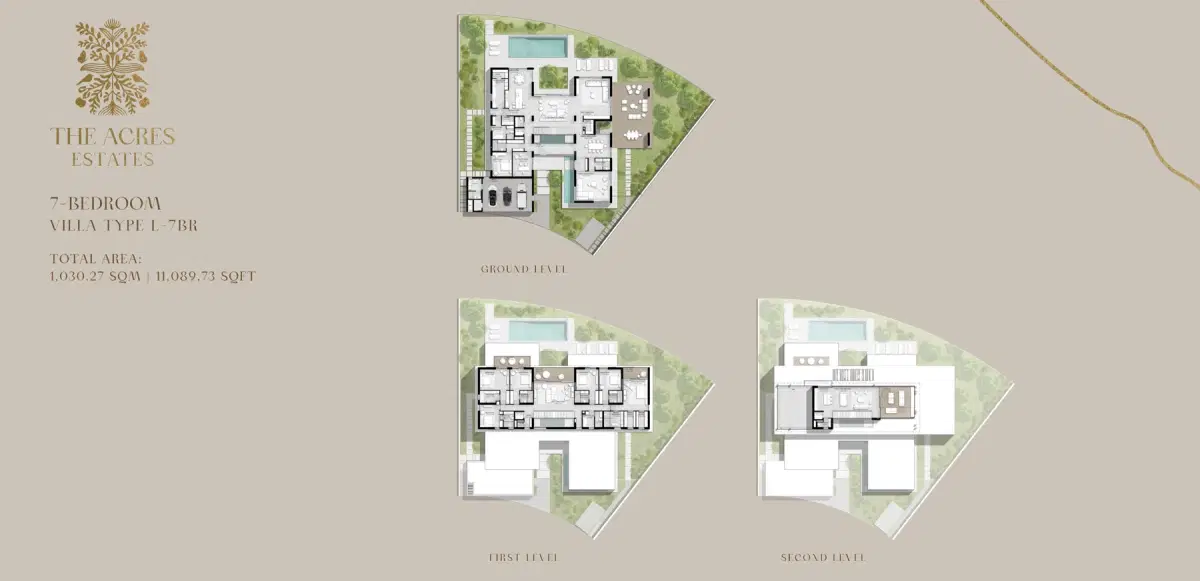 Meraas The Acres Estates 7 Bedroom Villas Floor Plan