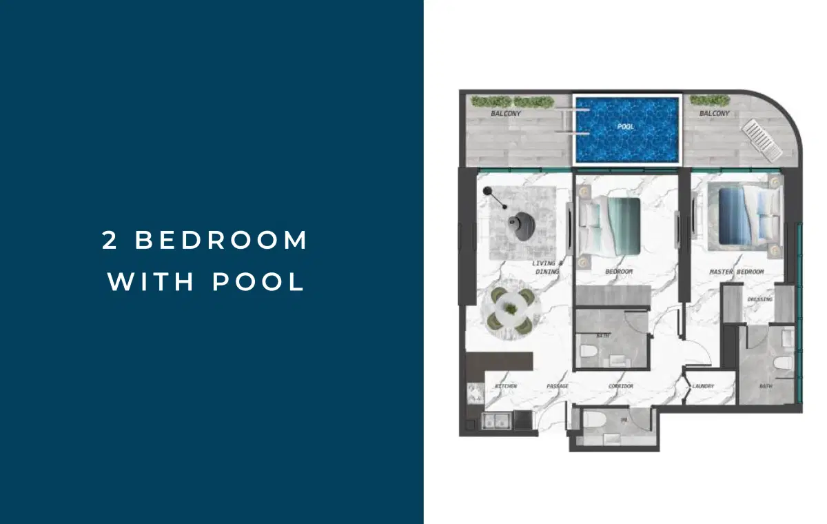 2 Bedroom Apartments