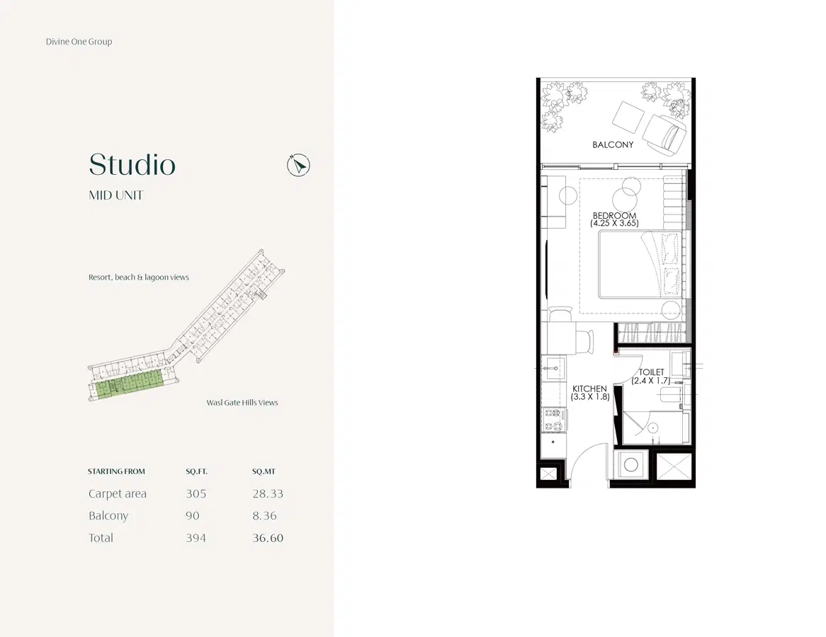 Hammock Park Divine One Wasl Gate Studios Floor Plan