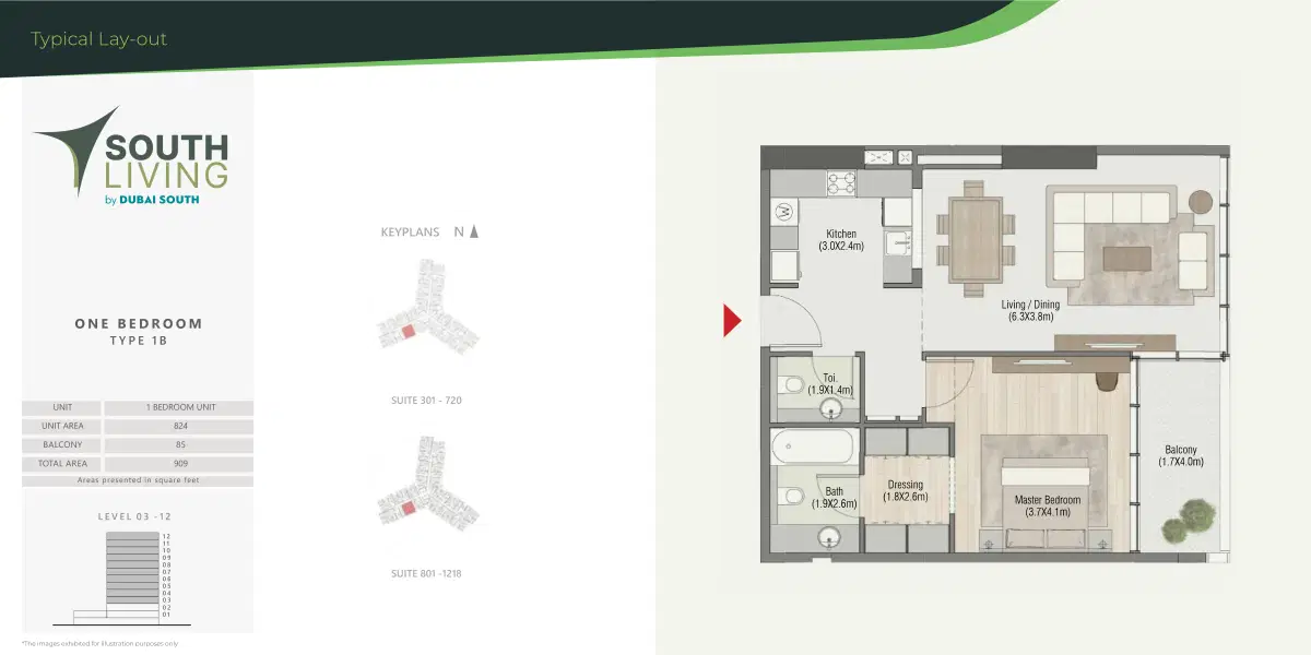 1 Bedroom Apartments