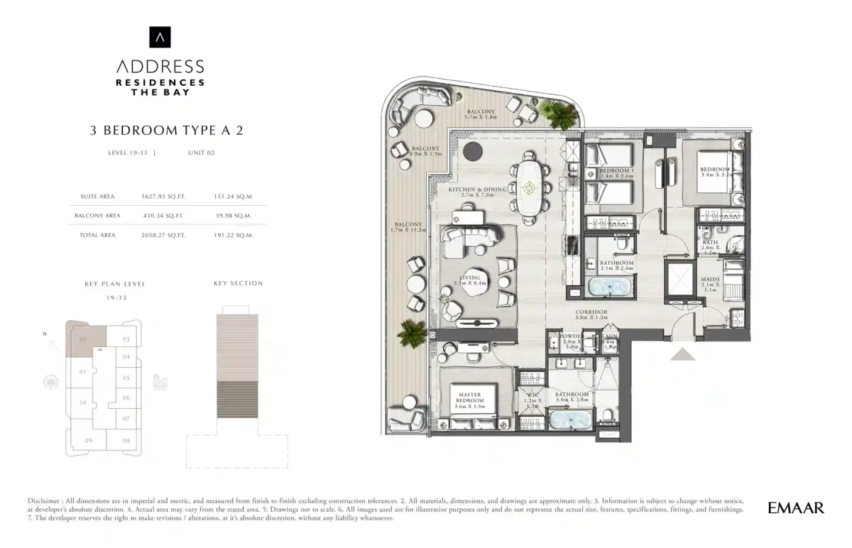 3 BR Apartment